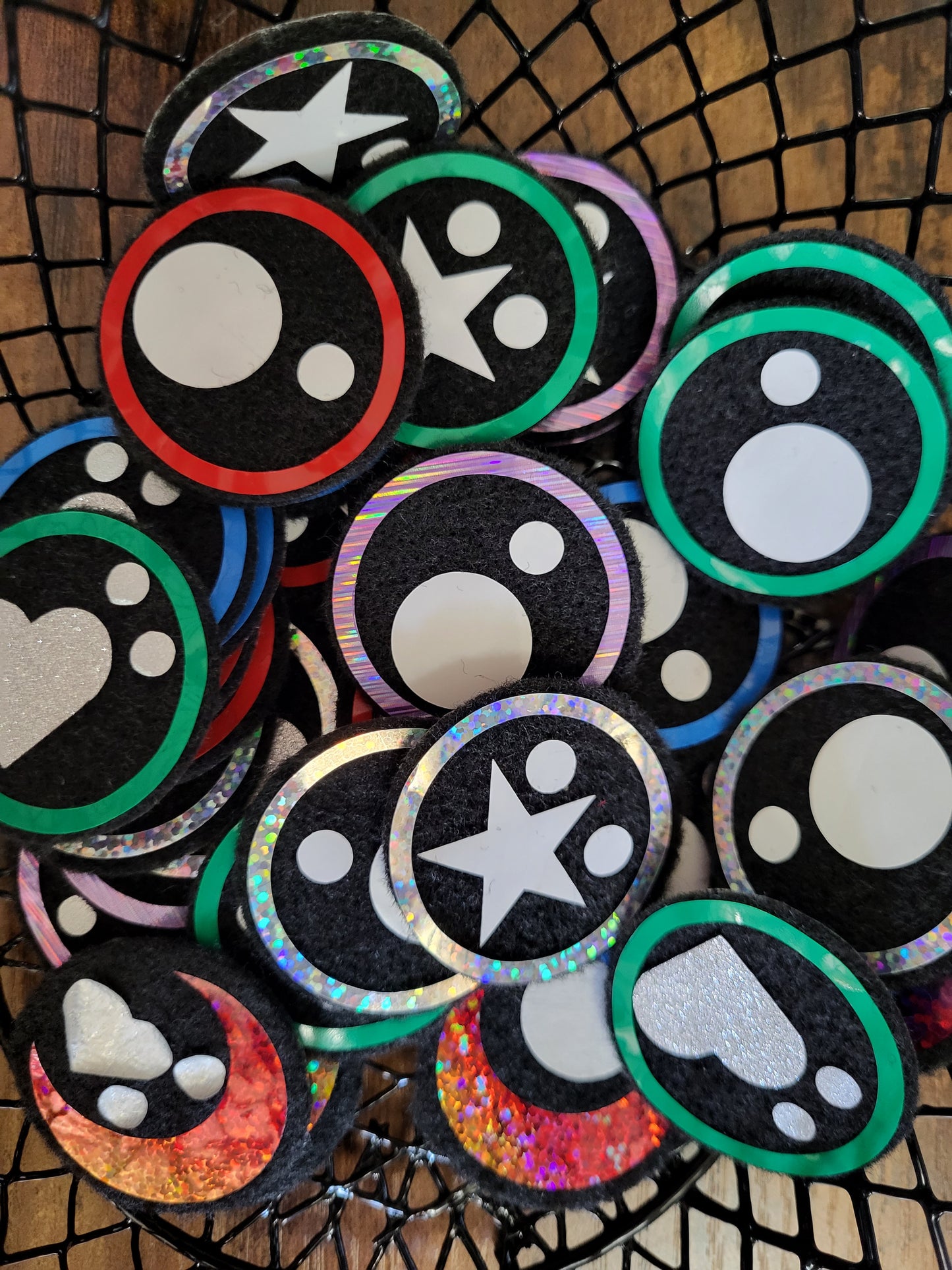 5 pack of 1.5 inch Felt Eyes image 0
