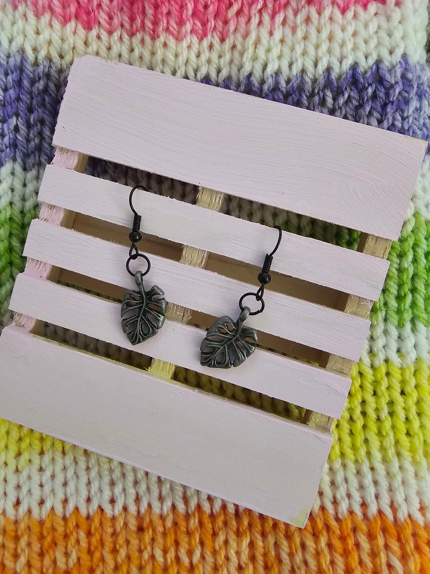 Monstera Leaf Earrings