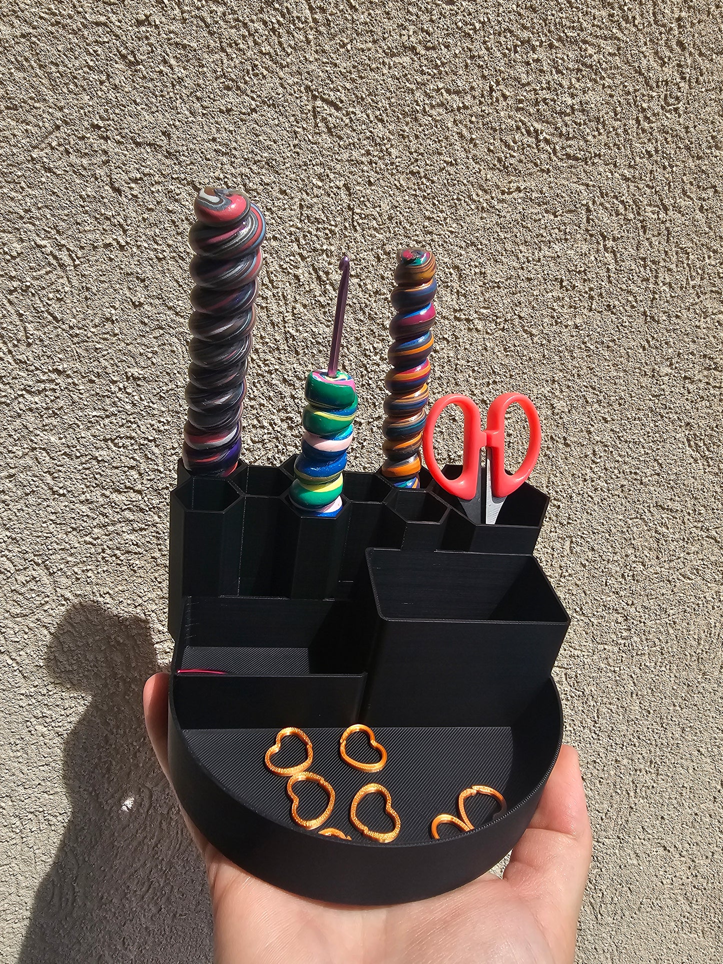 Ready to Ship 3d Printed Crochet Hook Holder / Desk Organizer