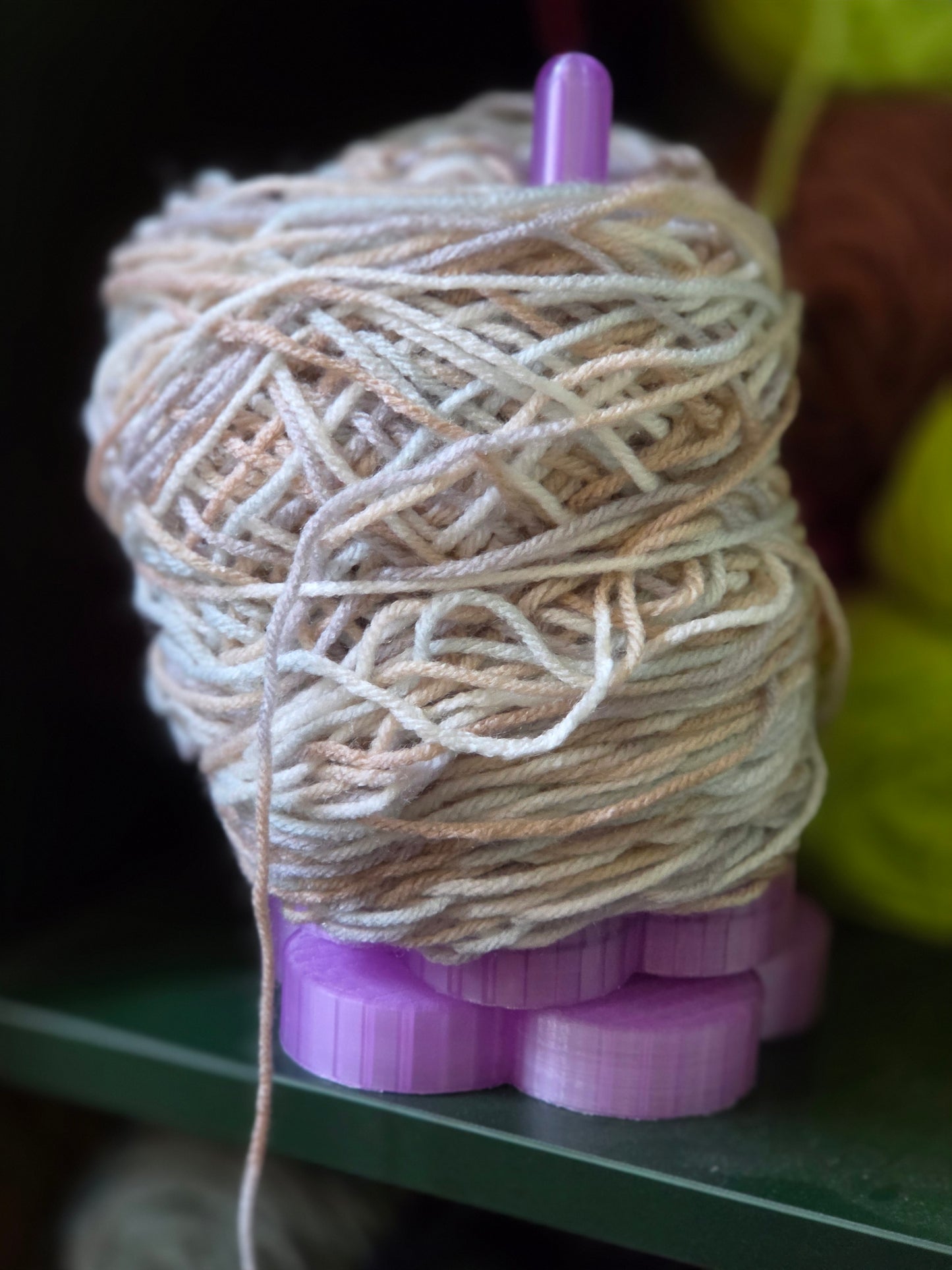 READY TO SHIP 3d Printed Flower Yarn Spinner