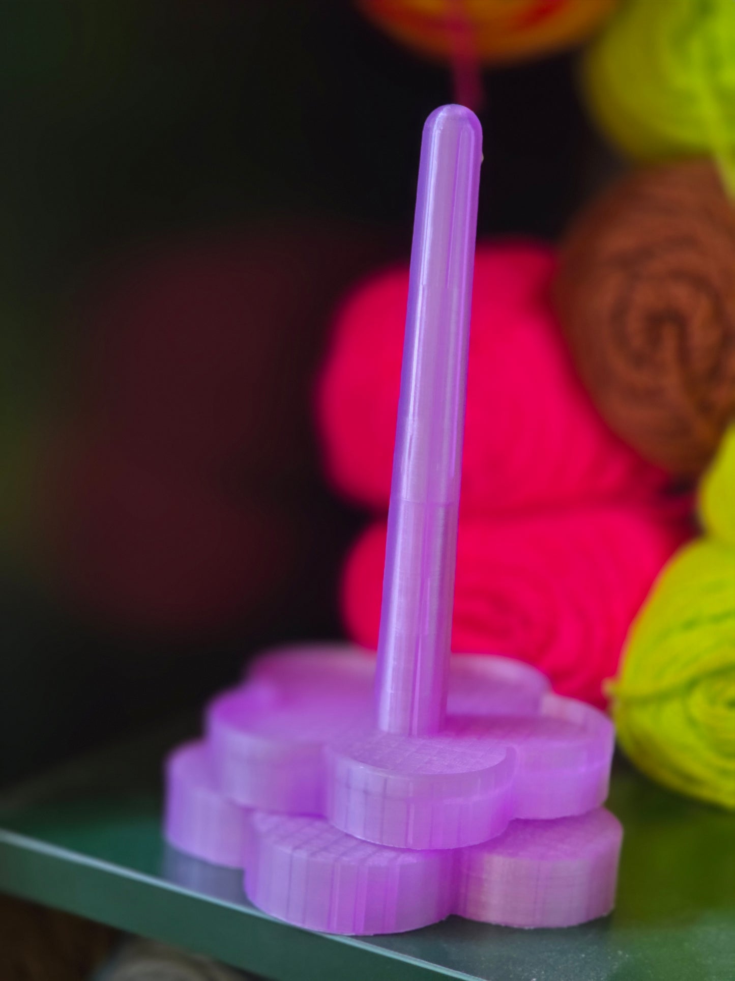 READY TO SHIP 3d Printed Flower Yarn Spinner