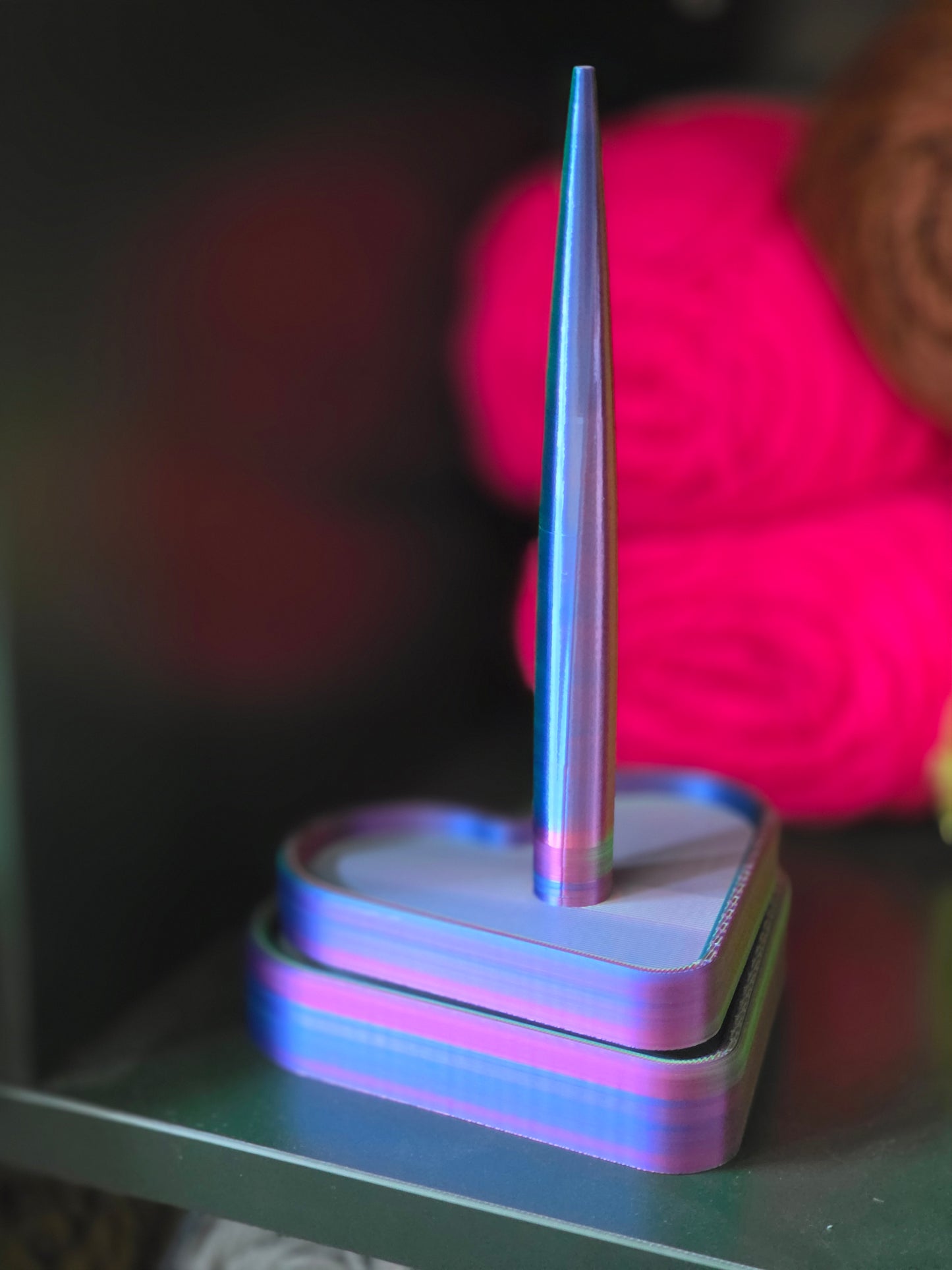 READY TO SHIP 3d Printed Heart Yarn Spinner