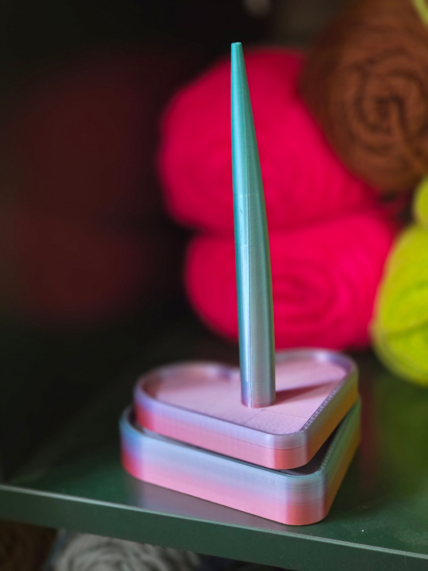 READY TO SHIP 3d Printed Heart Yarn Spinner