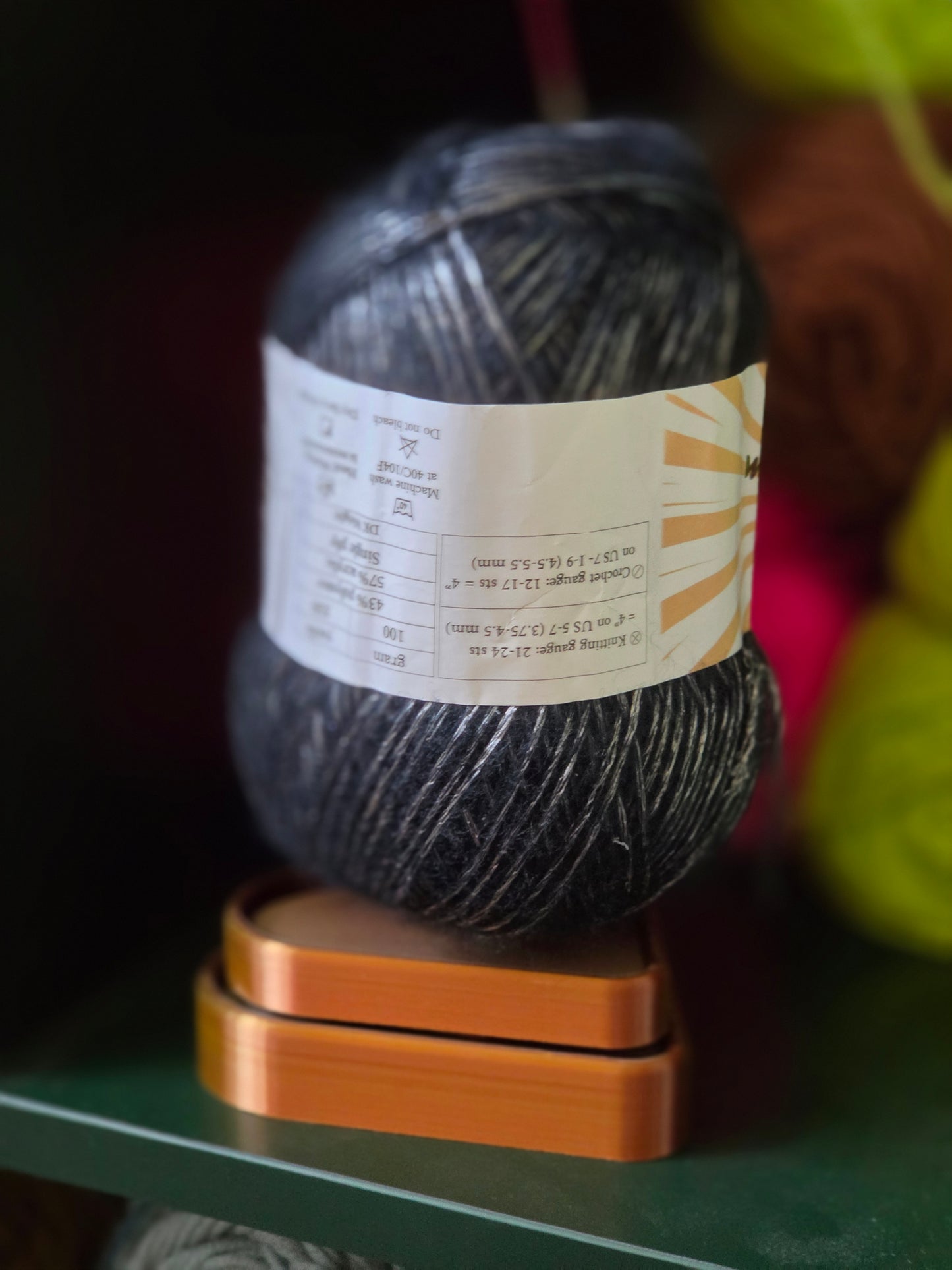 READY TO SHIP 3d Printed Heart Yarn Spinner
