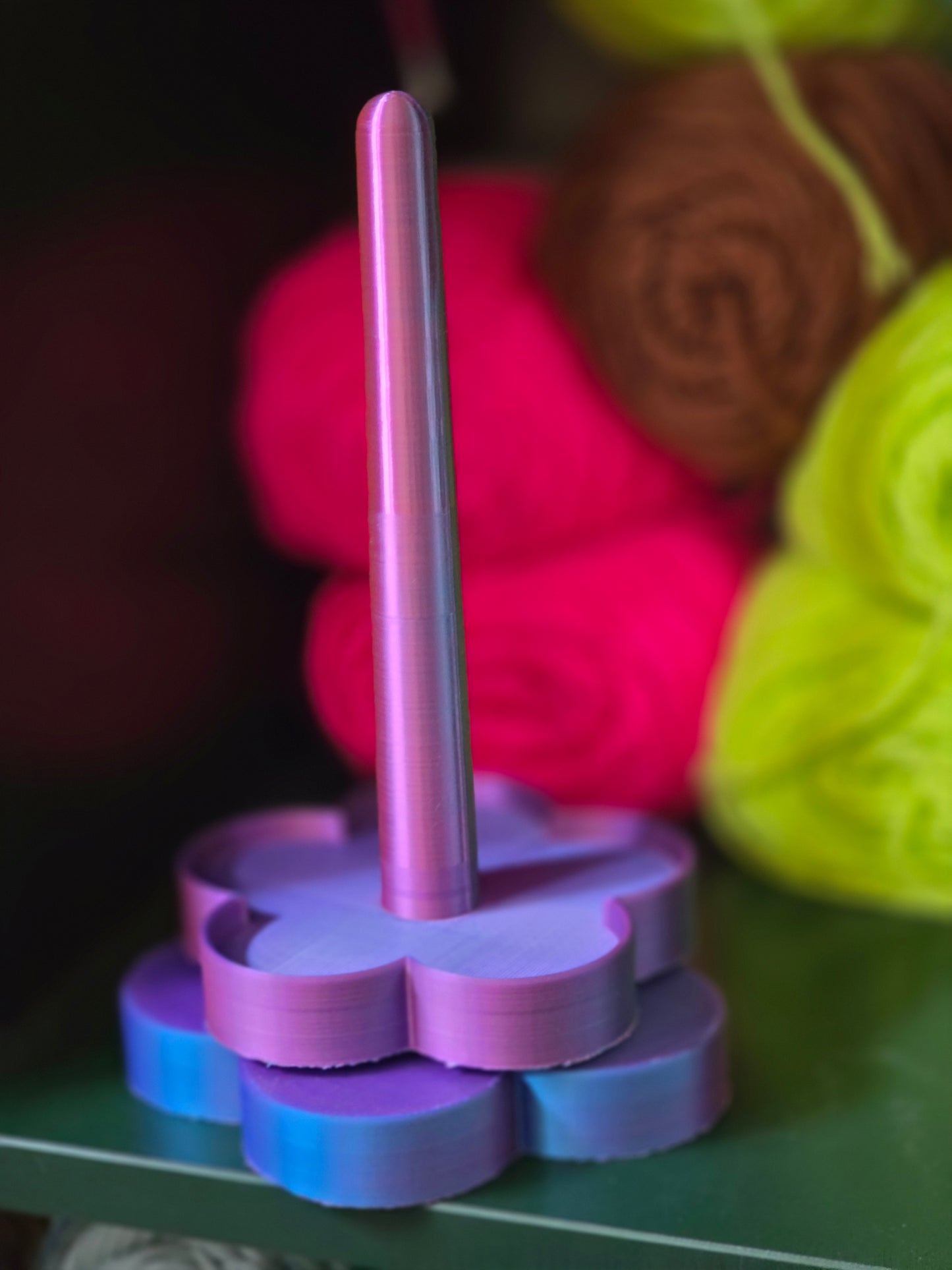 READY TO SHIP 3d Printed Flower Yarn Spinner