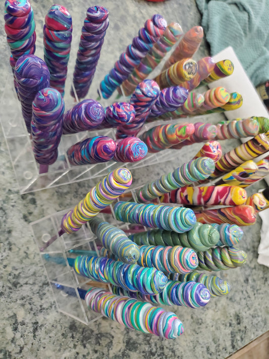 MADE TO ORDER! Lollipop Swirl Crochet Hook image 0