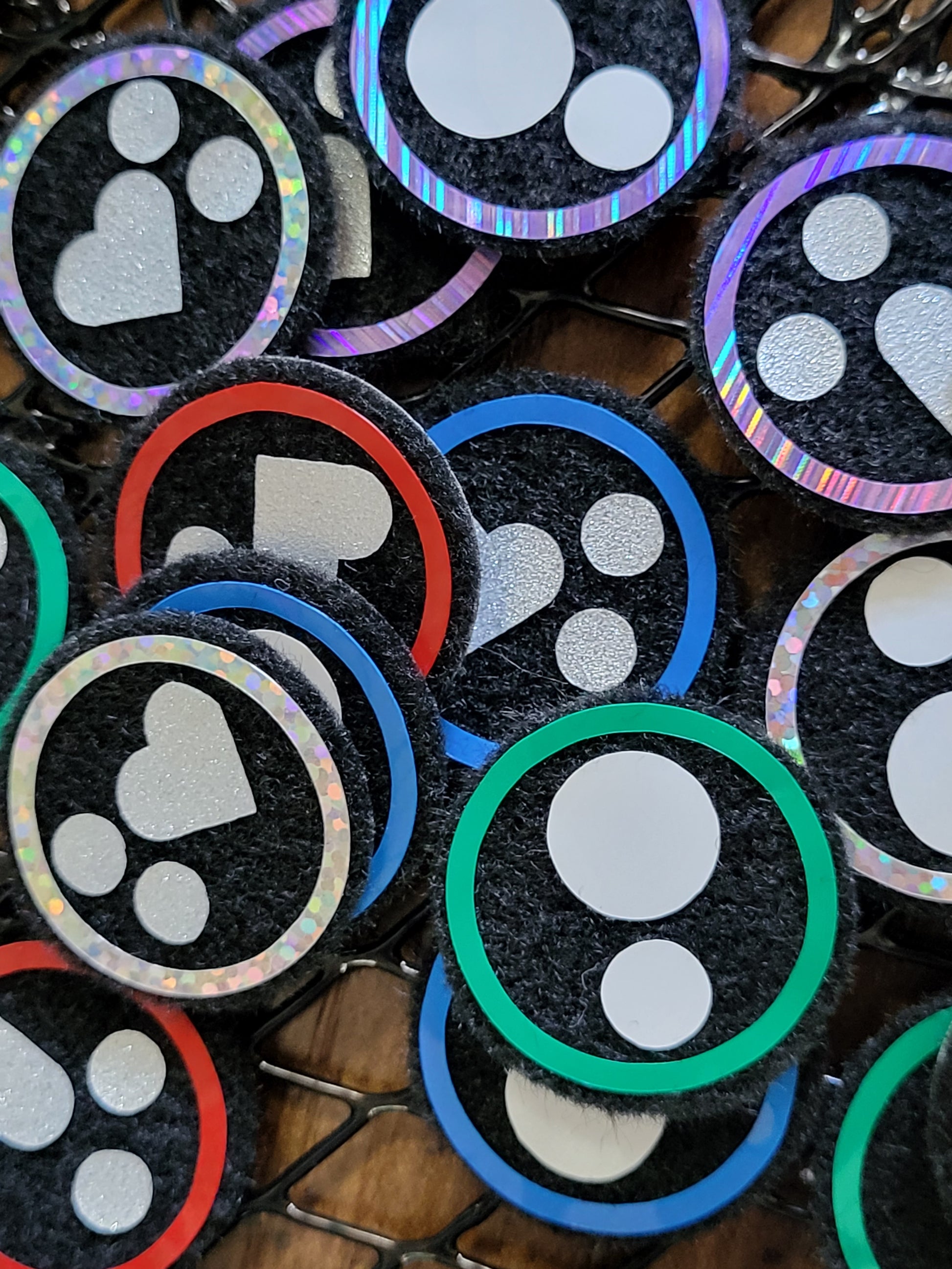 5 pack of 1 inch Felt Eyes image 0