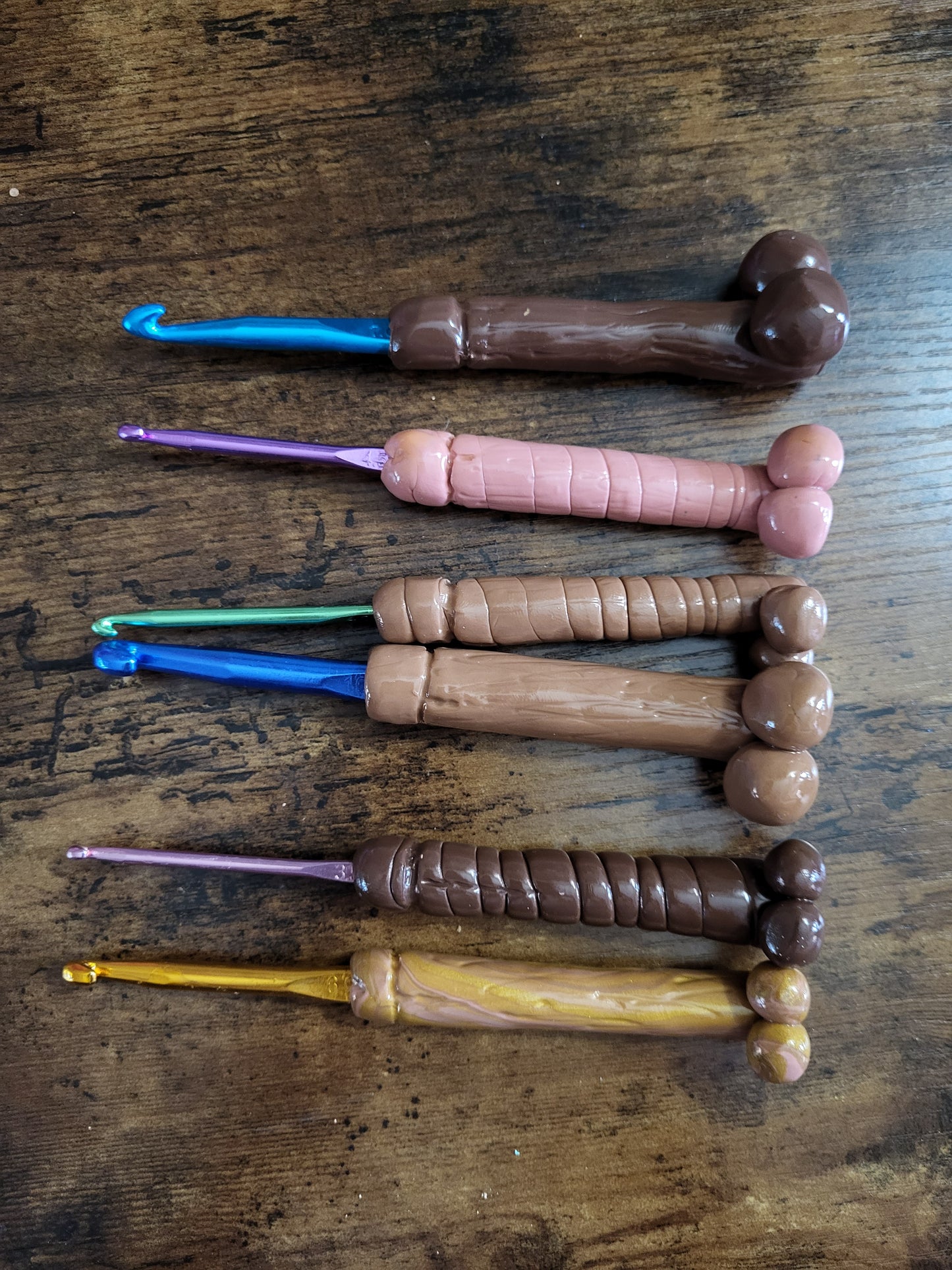 MADE TO ORDER! Penis Crochet Hook image 0
