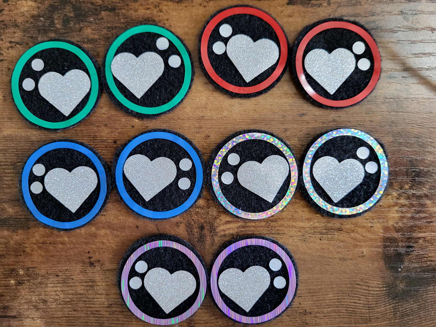 5 pack of 1.5 inch Felt Eyes image 2