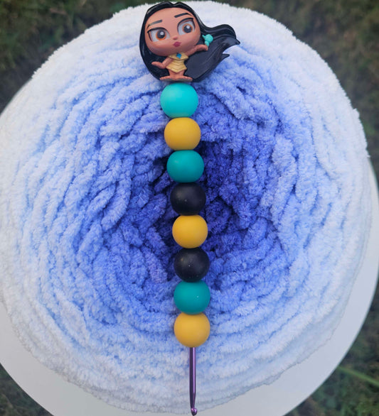3mm Silicone Bead Crochet Hook with Doorable image 0
