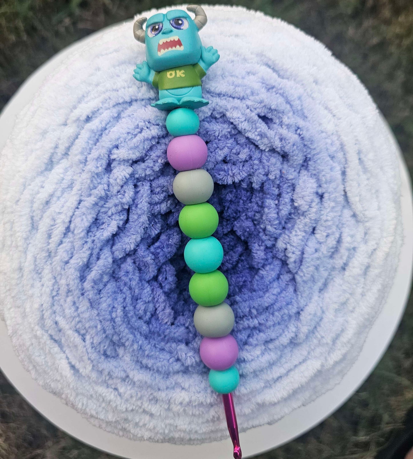 4.5mm Silicone Bead Crochet Hook with Doorable image 0