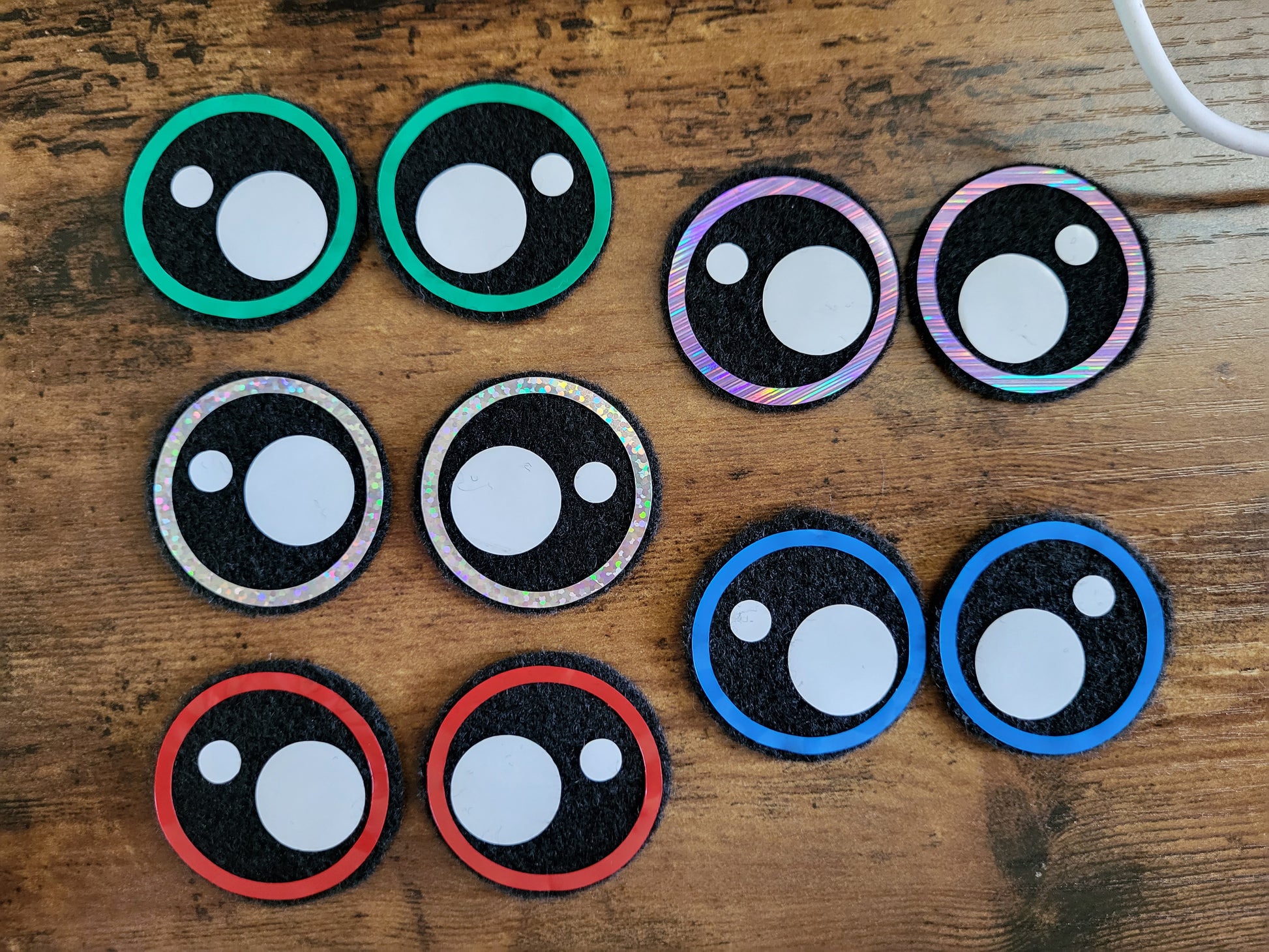 5 pack of 1.5 inch Felt Eyes image 3
