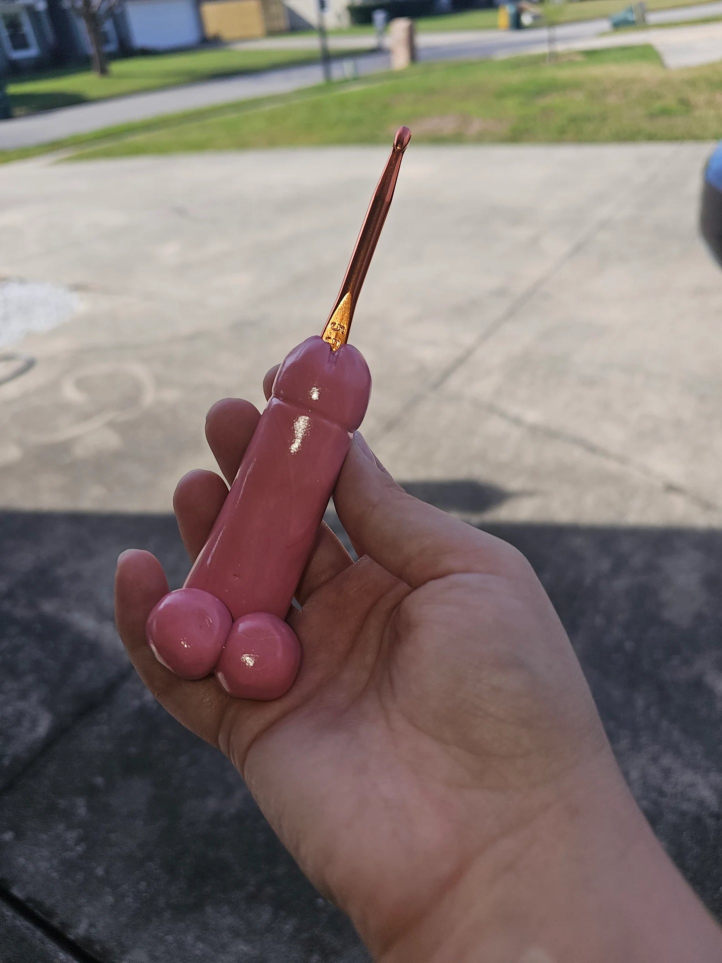 MADE TO ORDER! Penis Crochet Hook