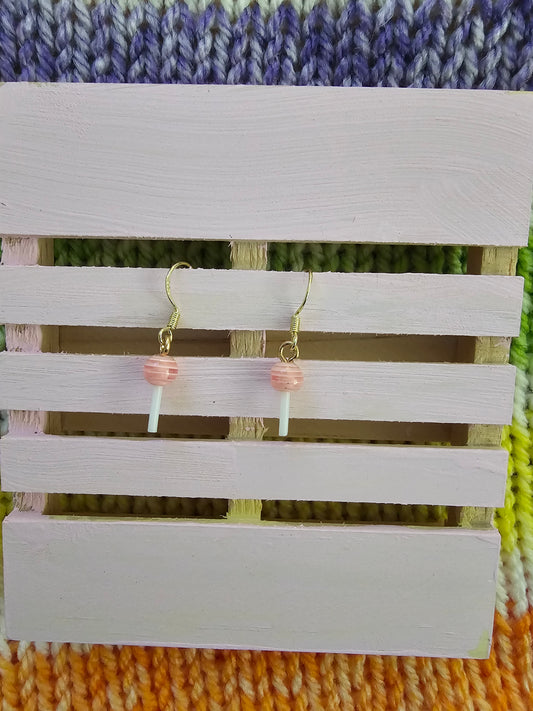 Pink Lollipop Earrings