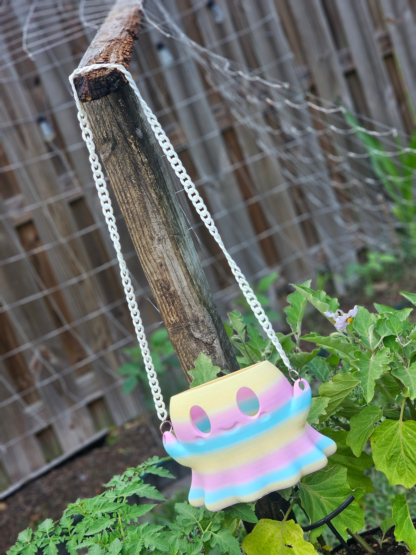 3d Printed Ghost Purse with chain strap
