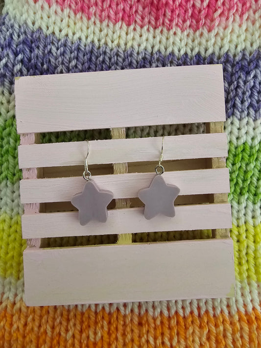 Purple Star Earrings