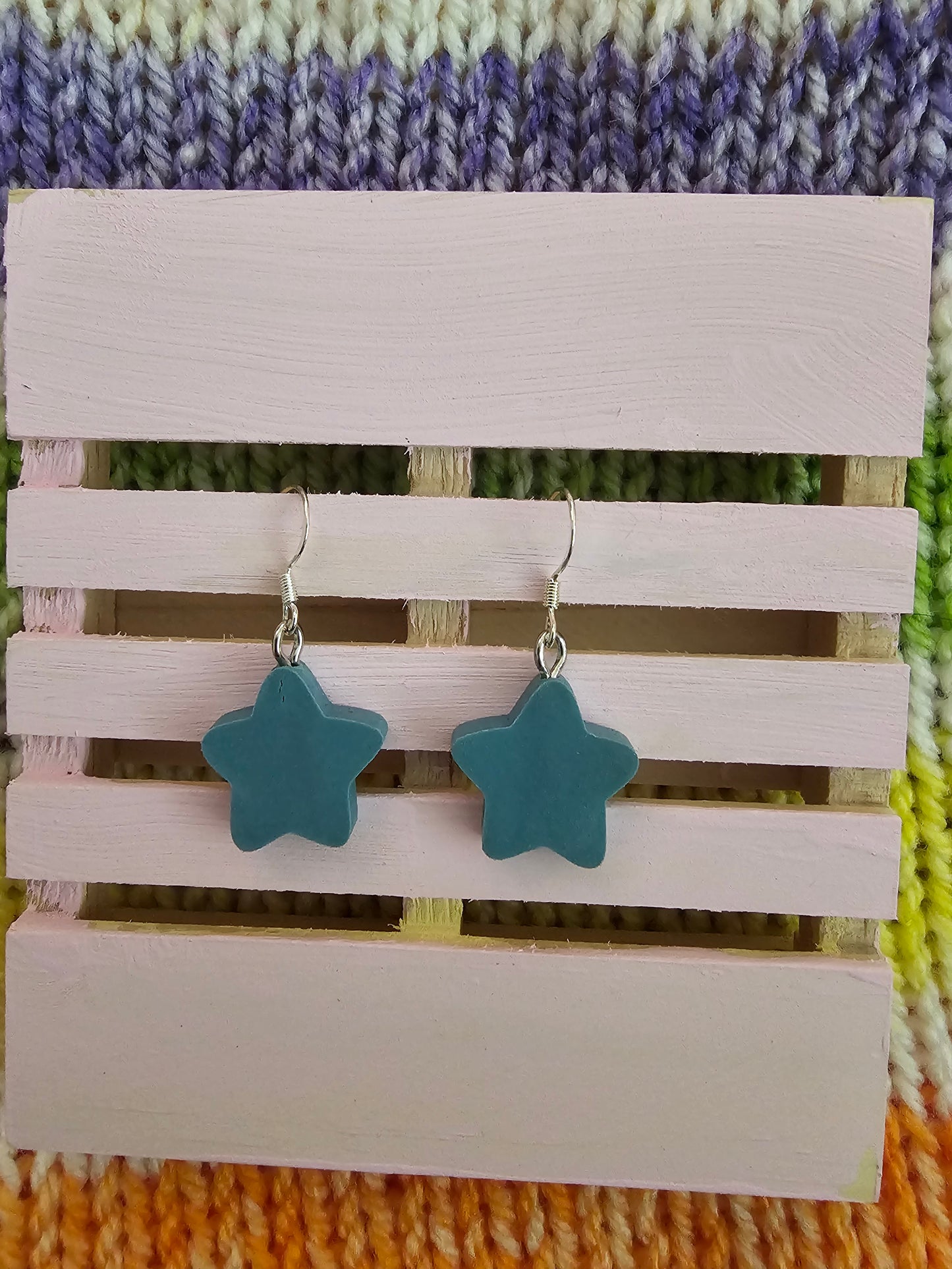Blue Star Earrings