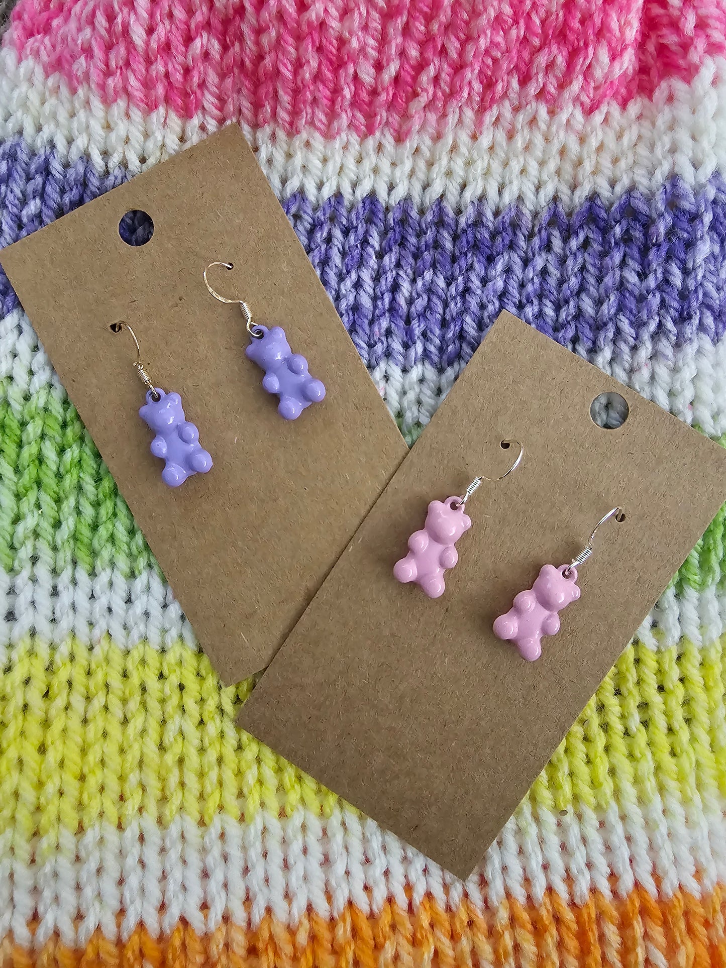 Metal Gummy Bear Earrings