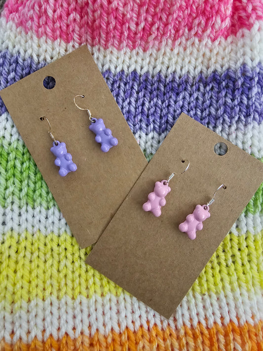 Metal Gummy Bear Earrings